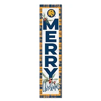 Texas A&M Commerce Lions 12'' x 48'' Outdoor Merry Christmas Leaner