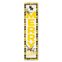 Saint Rose Golden Knights 12'' x 48'' Outdoor Merry Christmas Leaner