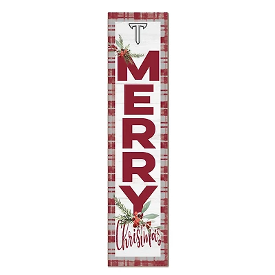 Troy University Trojans 12'' x 48'' Outdoor Merry Christmas Leaner