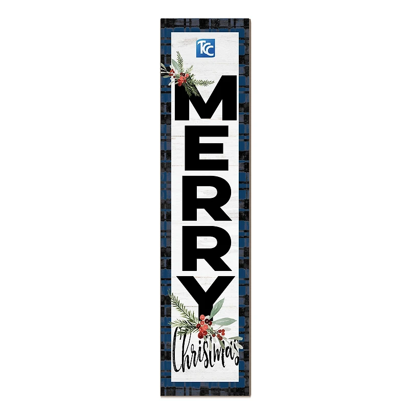 Tulsa Community College 12'' x 48'' Outdoor Merry Christmas Leaner