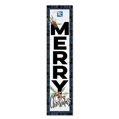 Tulsa Community College 12'' x 48'' Outdoor Merry Christmas Leaner
