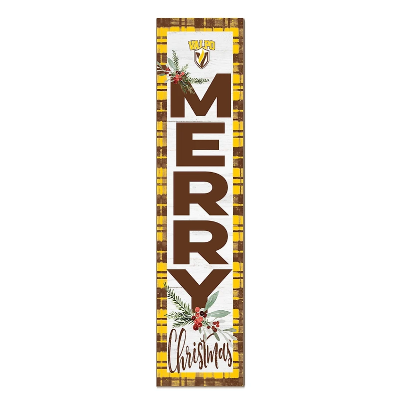 Valparaiso University 12'' x 48'' Outdoor Merry Christmas Leaner