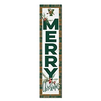 Vermont Catamounts 12'' x 48'' Outdoor Merry Christmas Leaner
