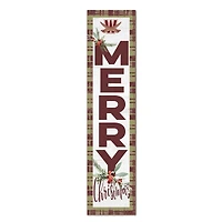 Walsh Cavaliers 12'' x 48'' Outdoor Merry Christmas Leaner