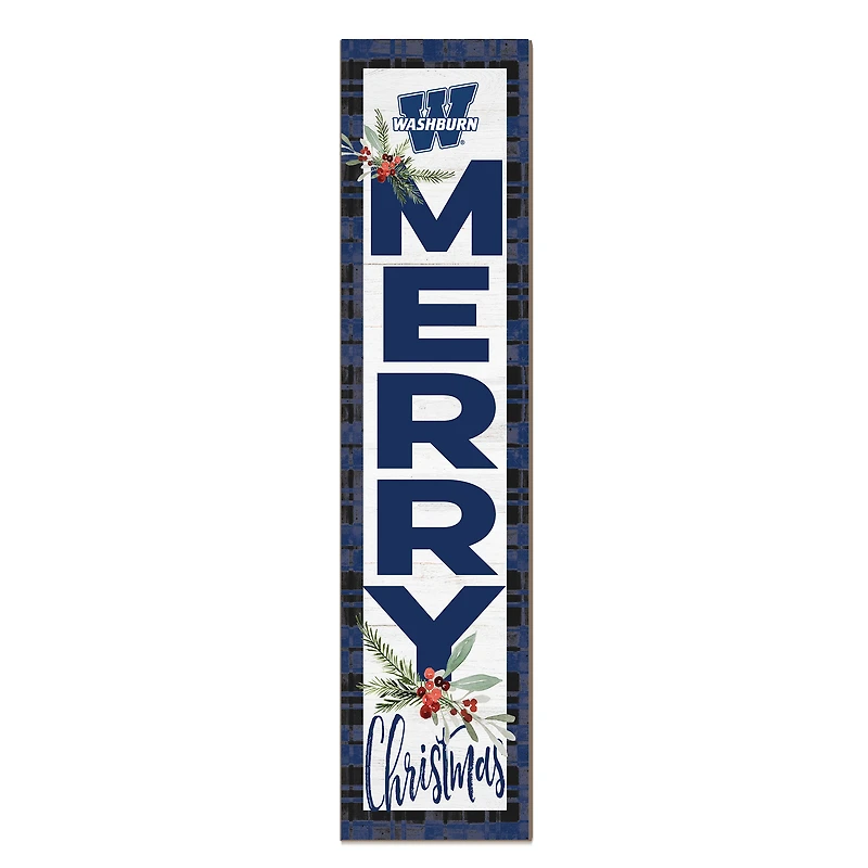 Washburn Ichabods 12'' x 48'' Outdoor Merry Christmas Leaner