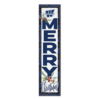 Washburn Ichabods 12'' x 48'' Outdoor Merry Christmas Leaner