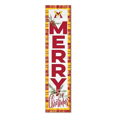Virginia Military Institute Keydets 12'' x 48'' Outdoor Merry Christmas Leaner