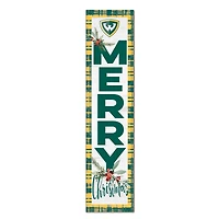 Wayne State Warriors 12'' x 48'' Outdoor Merry Christmas Leaner