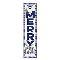 Wellesley Blue 12'' x 48'' Outdoor Merry Christmas Leaner