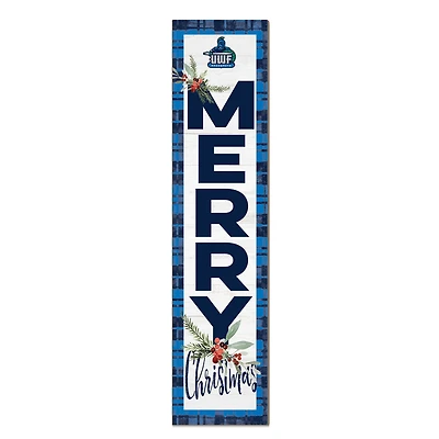 West Florida Argonauts 12'' x 48'' Outdoor Merry Christmas Leaner