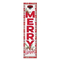 Western Oregon Wolves 12'' x 48'' Outdoor Merry Christmas Leaner