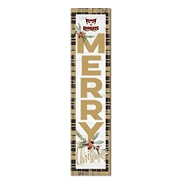 Willamette Bearcats 12'' x 48'' Outdoor Merry Christmas Leaner