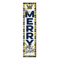 Wilkes Colonels 12'' x 48'' Outdoor Merry Christmas Leaner