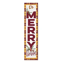 Winthrop Eagles 12'' x 48'' Outdoor Merry Christmas Leaner