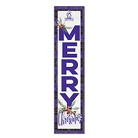 Winona State Warriors 12'' x 48'' Outdoor Merry Christmas Leaner