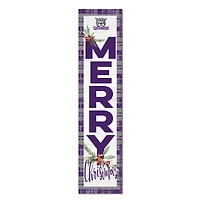 Weber State Wildcats 12'' x 48'' Outdoor Merry Christmas Leaner
