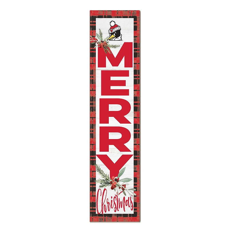 Youngstown State Penguins 12'' x 48'' Outdoor Merry Christmas Leaner