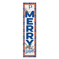 Wisconsin-Platteville Pioneers 12'' x 48'' Outdoor Merry Christmas Leaner