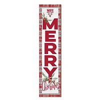 Worcester Polytechnic Institute Engineers 12'' x 48'' Outdoor Merry Christmas Leaner