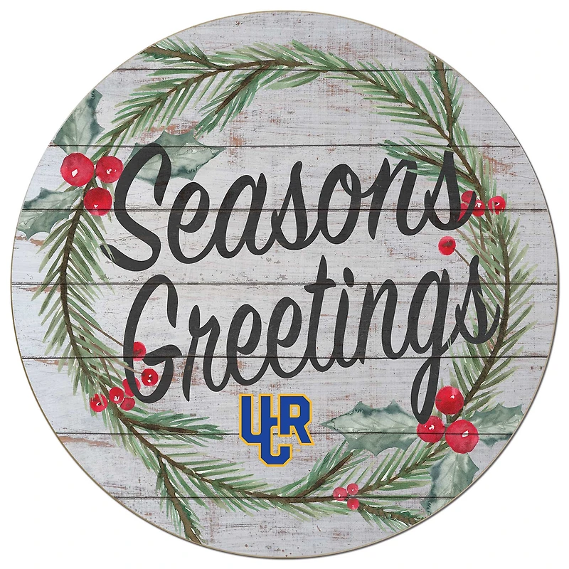 UC Riverside Highlanders 20'' x 20'' Season's Greetings Circle