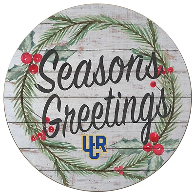 UC Riverside Highlanders 20'' x 20'' Season's Greetings Circle