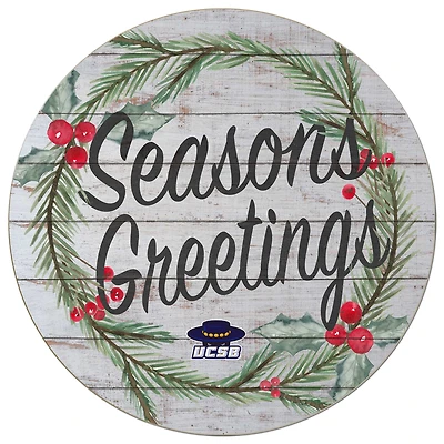 UC Santa Barbara Gauchos 20'' x 20'' Season's Greetings Circle