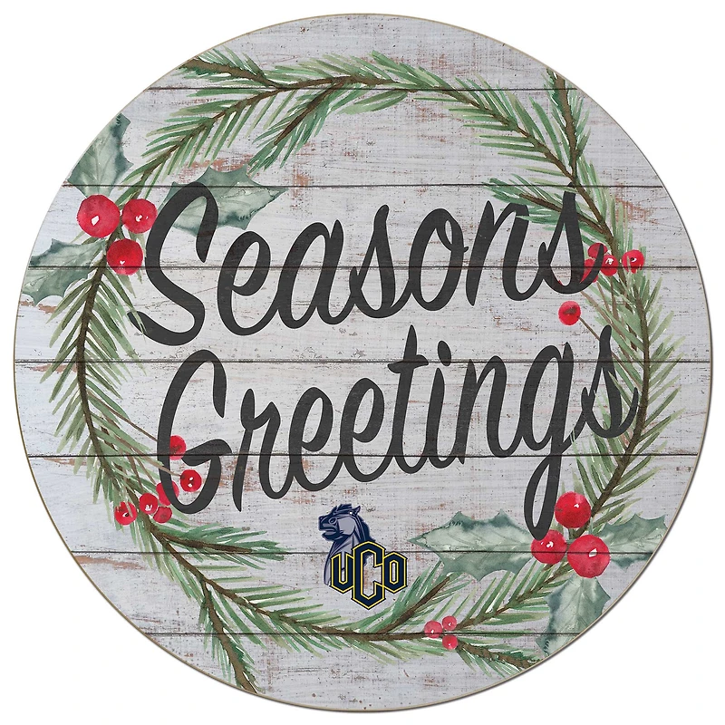 Central Oklahoma Bronchos 20'' x 20'' Season's Greetings Circle