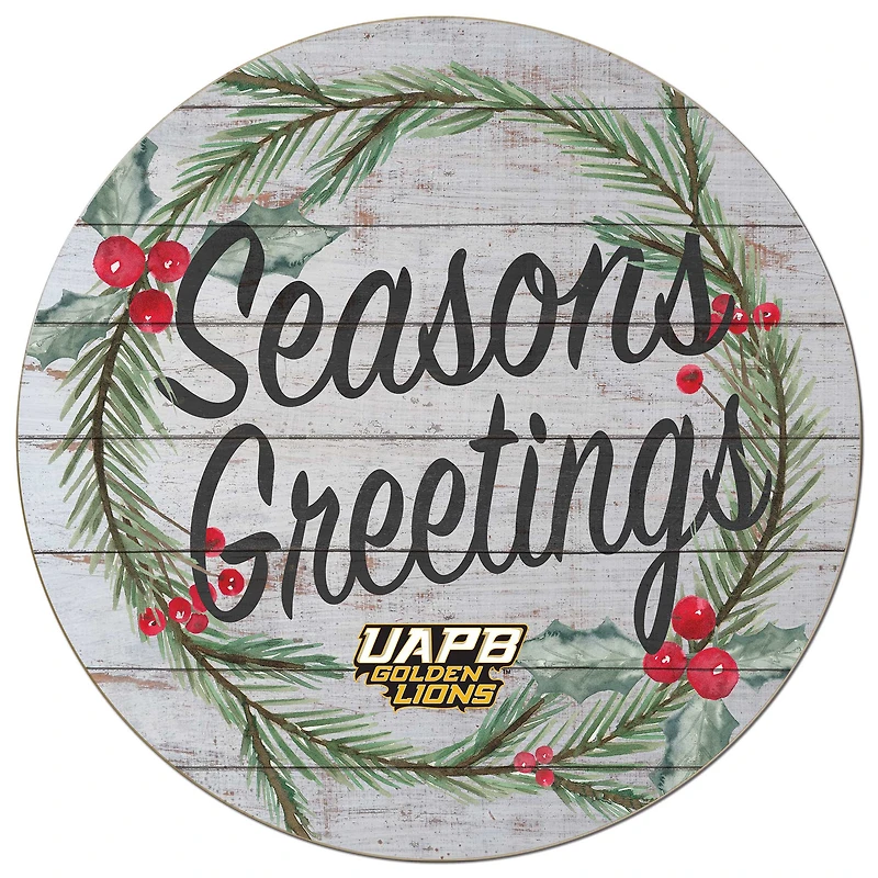 Arkansas Pine Bluff Golden Lions 20'' x 20'' Season's Greetings Circle