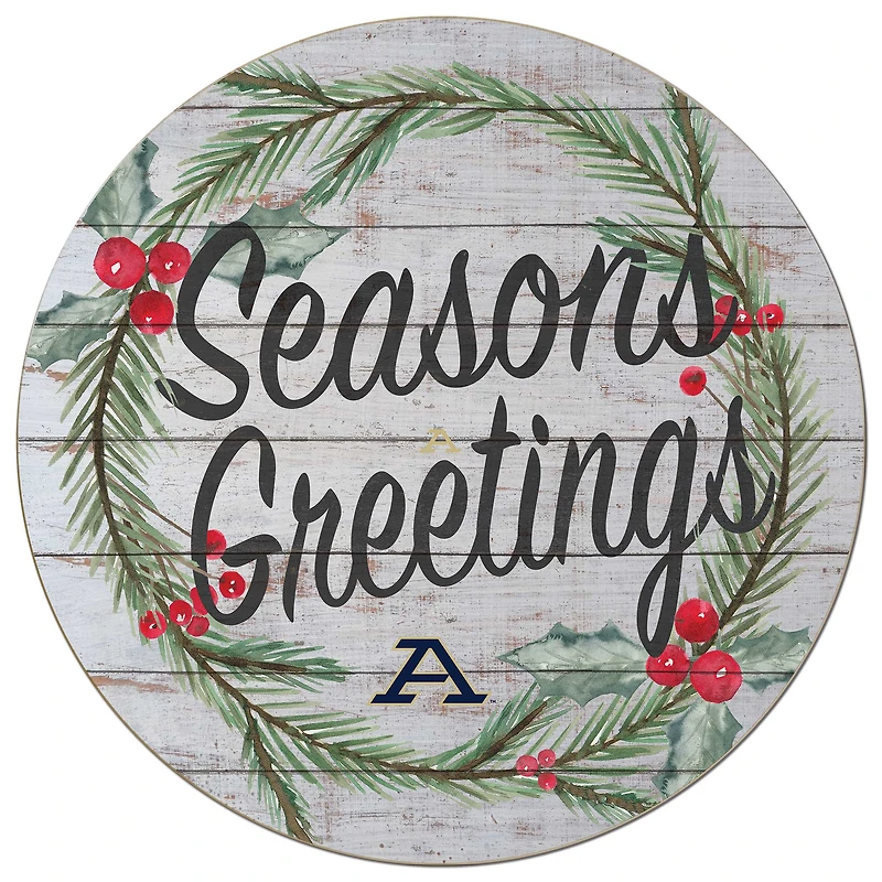 Akron Zips 20'' x 20'' Season's Greetings Circle