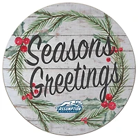 Assumption Greyhounds 20'' x 20'' Season's Greetings Circle