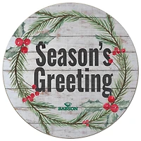 Babson Beavers 20'' x 20'' Season's Greetings Circle