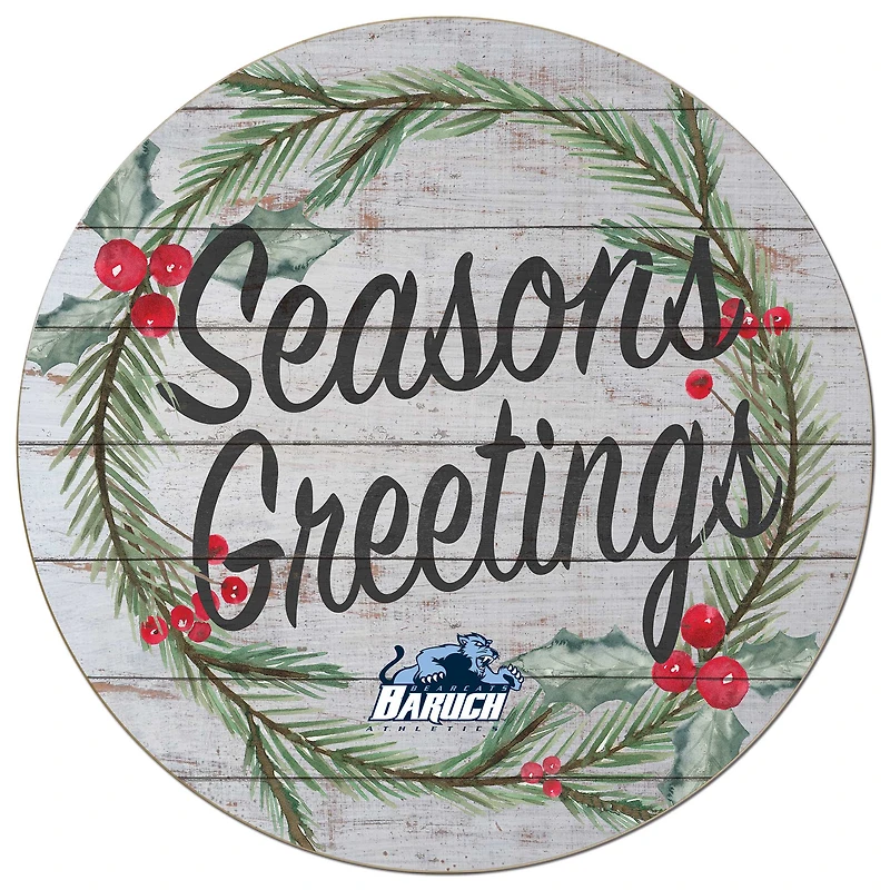 CUNY Baruch College 20'' x 20'' Season's Greetings Circle