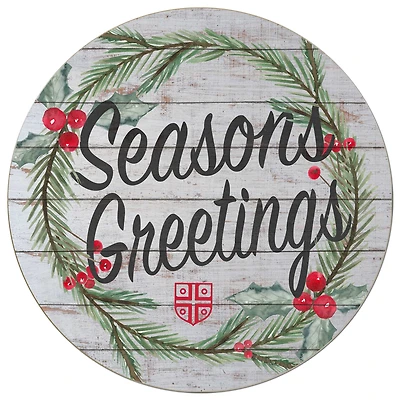 Benedictine Eagles 20'' x 20'' Season's Greetings Circle