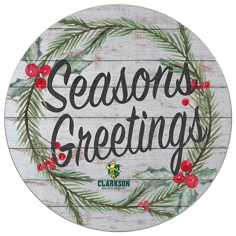 Clarkson Golden Knights 20'' x 20'' Season's Greetings Circle