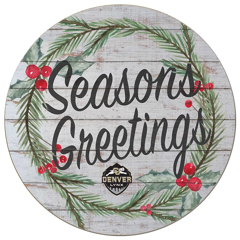 CU Denver Lynx 20'' x 20'' Season's Greetings Circle