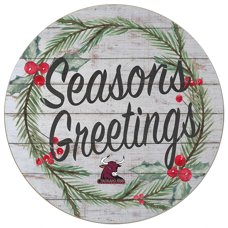 CMU Mavericks 20'' x 20'' Season's Greetings Circle