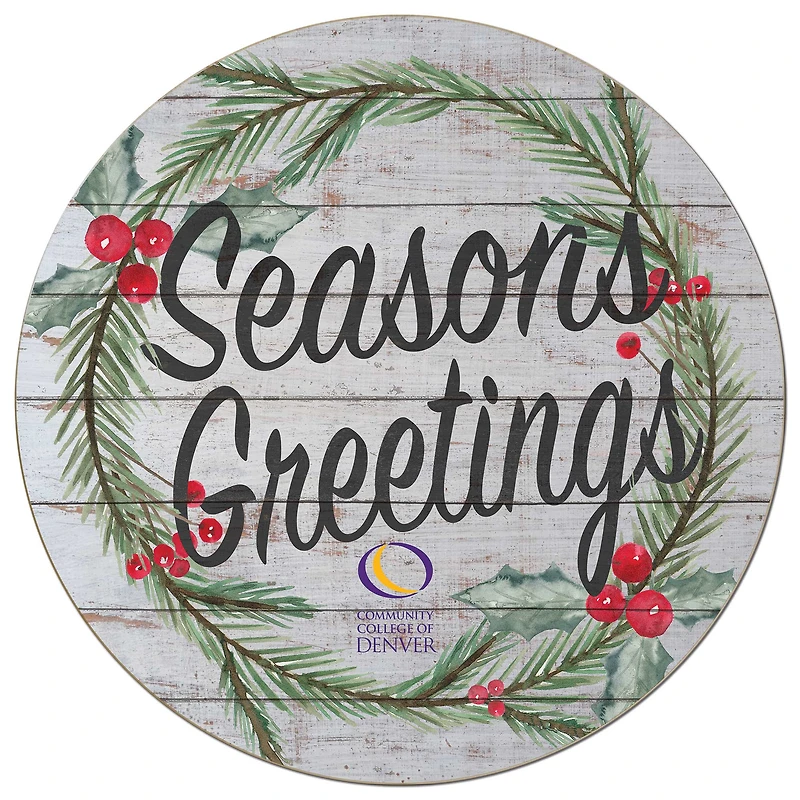 CCD CityHawks 20'' x 20'' Season's Greetings Circle