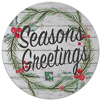 Eastern New Mexico Greyhounds 20'' x 20'' Season's Greetings Circle