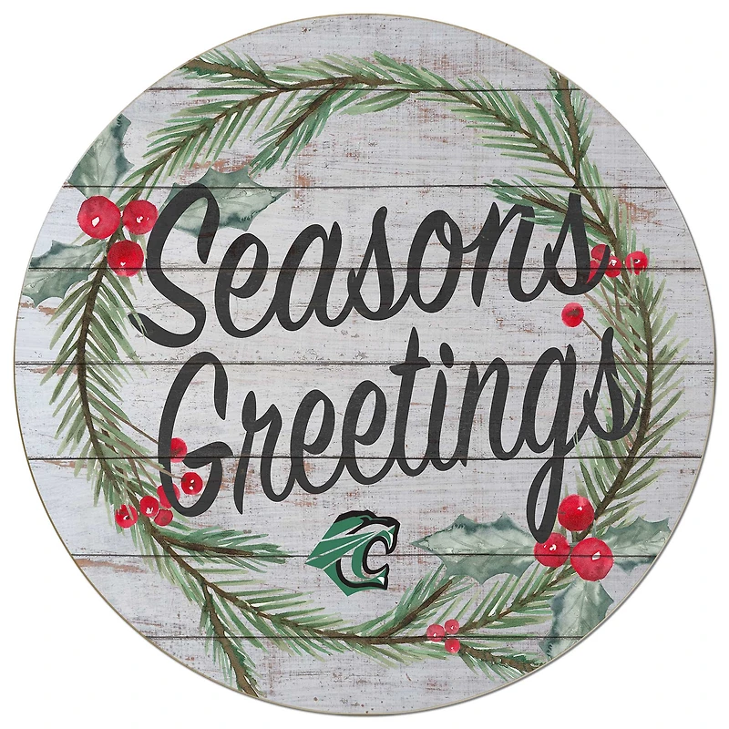 Cuesta College Cougars 20'' x 20'' Season's Greetings Circle
