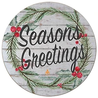 Culinary Institute of America Steels 20'' x 20'' Season's Greetings Circle