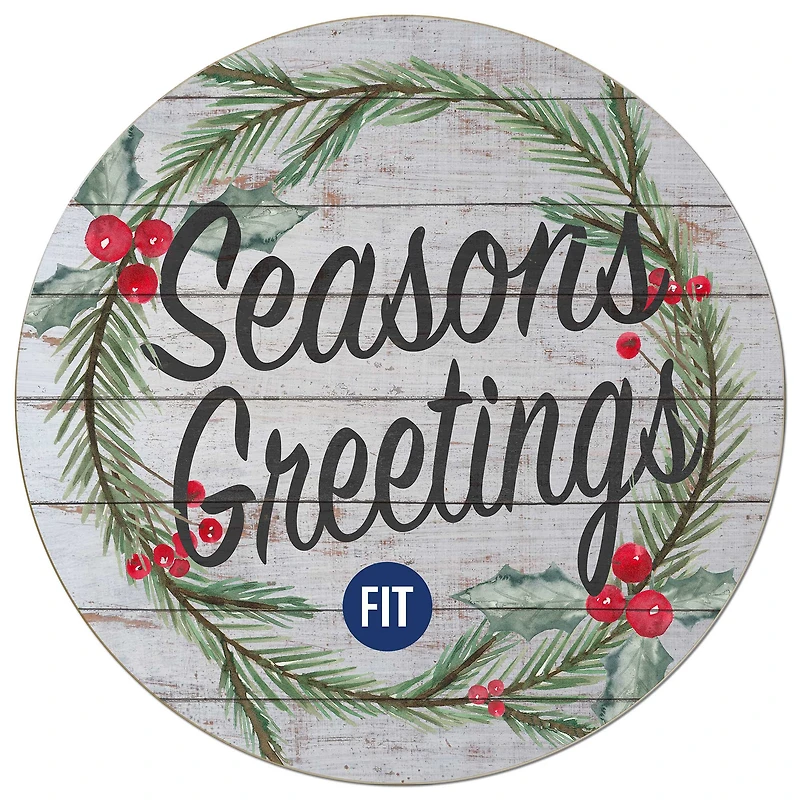 SUNY Fashion Institute of Technology Tigers 20'' x 20'' Season's Greetings Circle