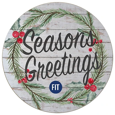 SUNY Fashion Institute of Technology Tigers 20'' x 20'' Season's Greetings Circle