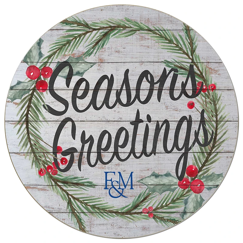 Franklin & Marshall Diplomats 20'' x 20'' Season's Greetings Circle