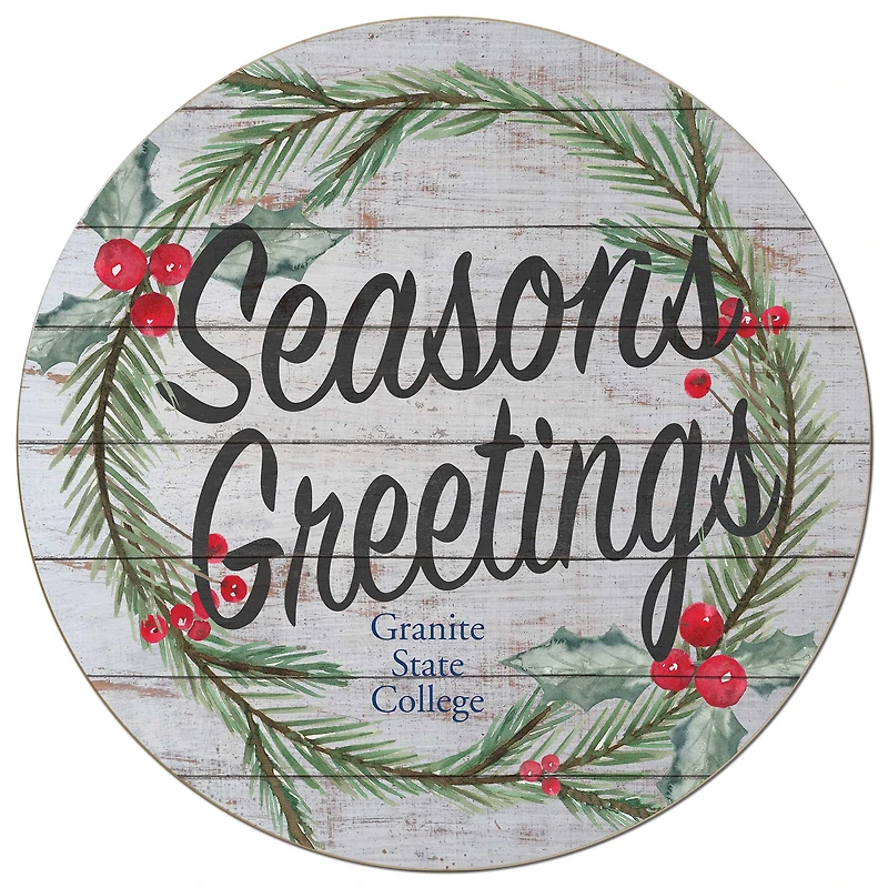 Granite State College 20'' x 20'' Season's Greetings Circle