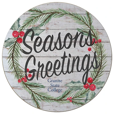 Granite State College 20'' x 20'' Season's Greetings Circle
