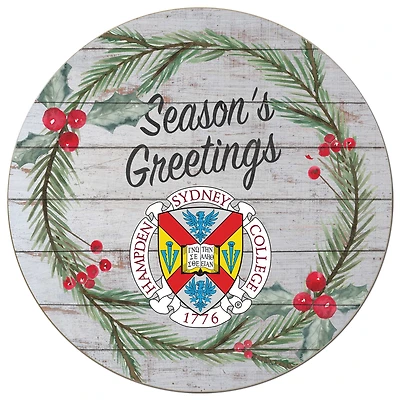 Hampden-Sydney College Tigers 20'' x 20'' Season's Greetings Circle