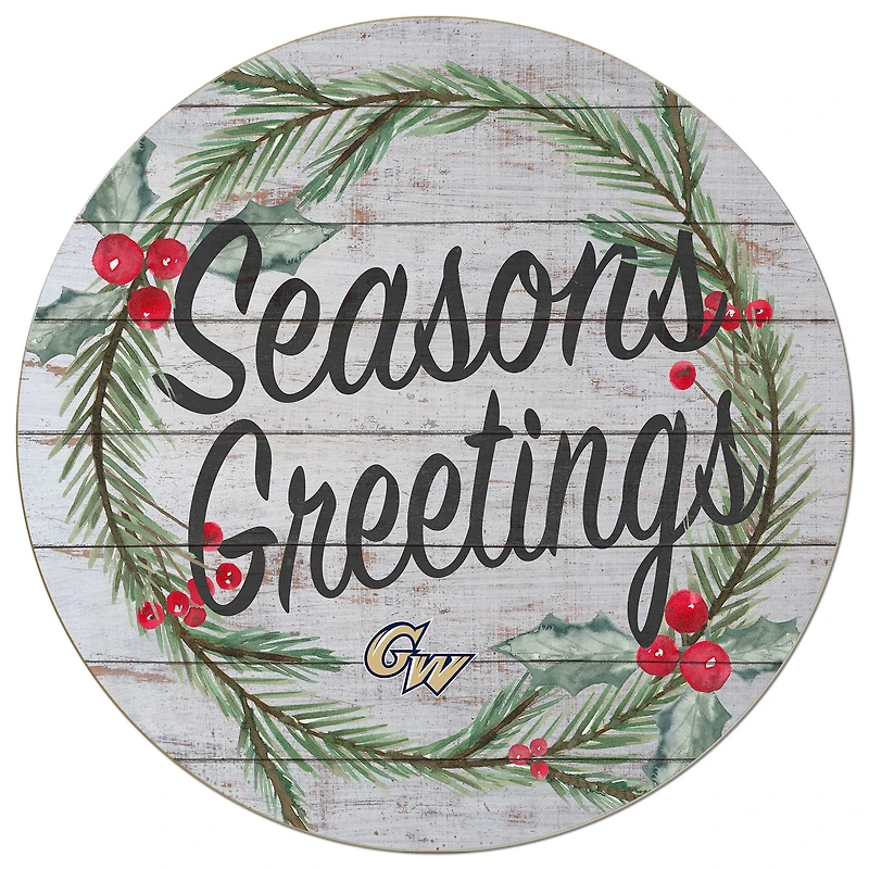George Washington University 20'' x 20'' Season's Greetings Circle