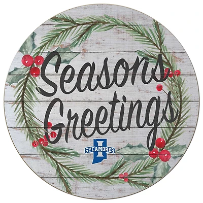 Indiana State Sycamores 20'' x 20'' Season's Greetings Circle
