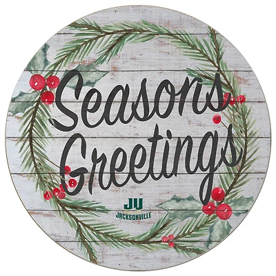 JU Dolphins 20'' x 20'' Season's Greetings Circle
