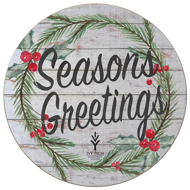 Ivy Tech Community College 20'' x 20'' Season's Greetings Circle